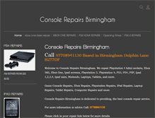 Tablet Screenshot of consolerepairsbirmingham.co.uk